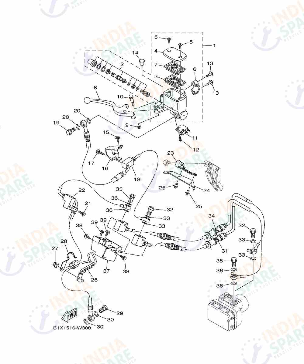 YAMAHA D782 R3 Series FRONT MASTER CYLINDER